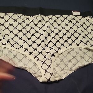 Black and White Patterned Underwear